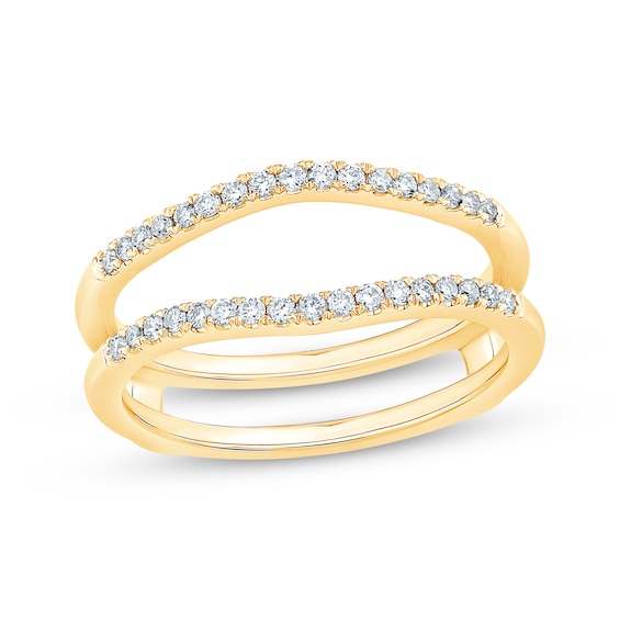 Previously Owned Round-Cut Diamond Contoured Enhancer Ring 1/4 ct tw 14K Yellow Gold