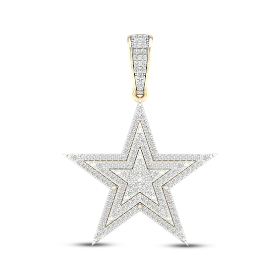 Previously Owned Men's Diamond Star Charm 1/2 ct tw 10K Yellow Gold
