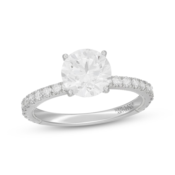 Previously Owned Neil Lane Artistry Round-Cut Lab-Grown Diamond Engagement Ring 2-1/2 ct tw 14K White Gold