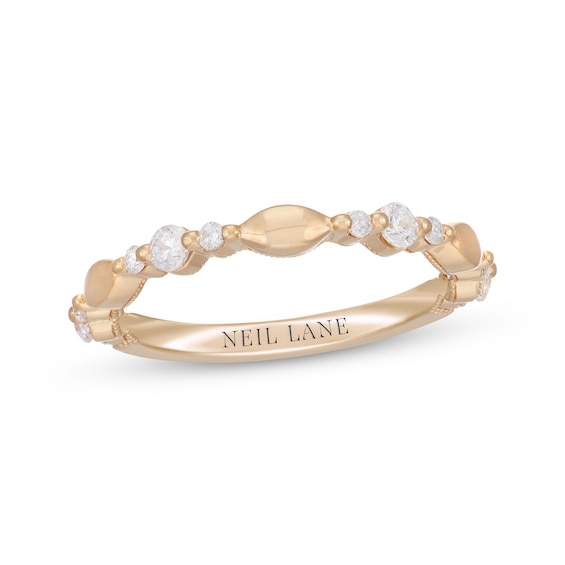 Previously Owned Neil Lane Round-Cut Diamond Anniversary Band 1/3 ct tw 14K Yellow Gold