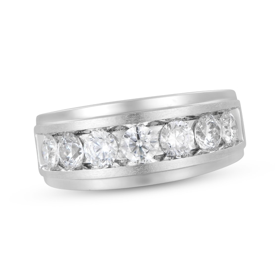 Previously Owned Men's Lab-Grown Diamonds Wedding Ring 2 ct tw 14K White Gold