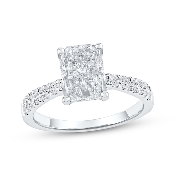 Previously Owned KAY Radiant-Cut Lab-Grown Diamond Engagement Ring 2-1/4 ct tw 14K White Gold