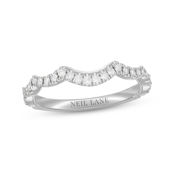 Previously Owned Neil Lane Diamond Wedding Band 1/3 ct tw Round-cut 14K White Gold