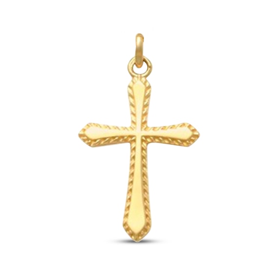 Previously Owned Children's Cross Charm 14K Yellow Gold