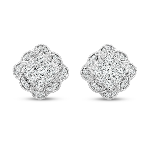 Previously Owned Neil Lane Diamond Earrings 5/8 ct tw 14K White Gold