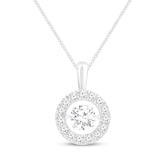 Previously Owned Unstoppable Love Lab-Grown Diamond Necklace 1-1/2 ct tw 10K White Gold 19"