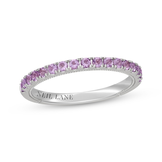 Previously Owned Neil Lane Purple Quartz Wedding Band 14K White Gold