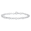 Thumbnail Image 0 of Infinity Link Bracelet Diamond Accent Sterling Silver 7.5"