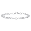 Thumbnail Image 1 of Infinity Link Bracelet Diamond Accent Sterling Silver 7.5"