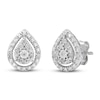 Thumbnail Image 1 of Diamond Pear Earrings 1/5 ct tw Round-cut Sterling Silver