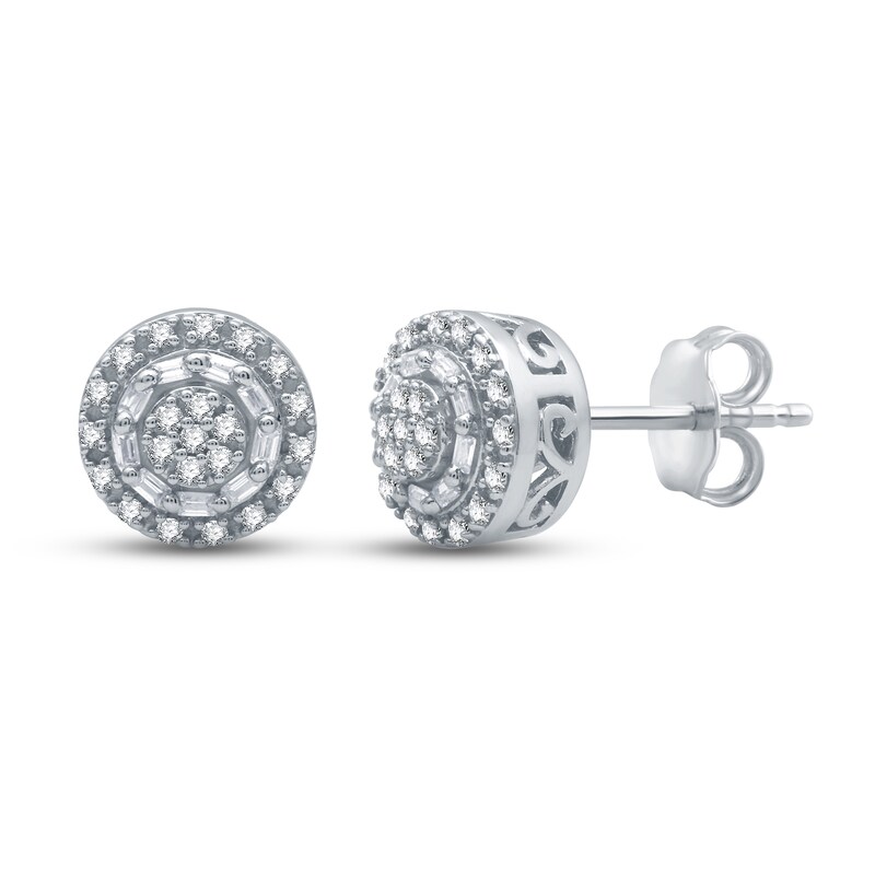 Lab-Created Diamonds by KAY Earrings 1/4 ct tw Sterling Silver *Due to supply constraints, these earrings may include natural diamonds.