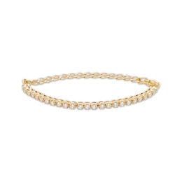 Diamond Adjustable Line Bracelet 1/2 ct tw 10K Yellow Gold 6.25" to 9"