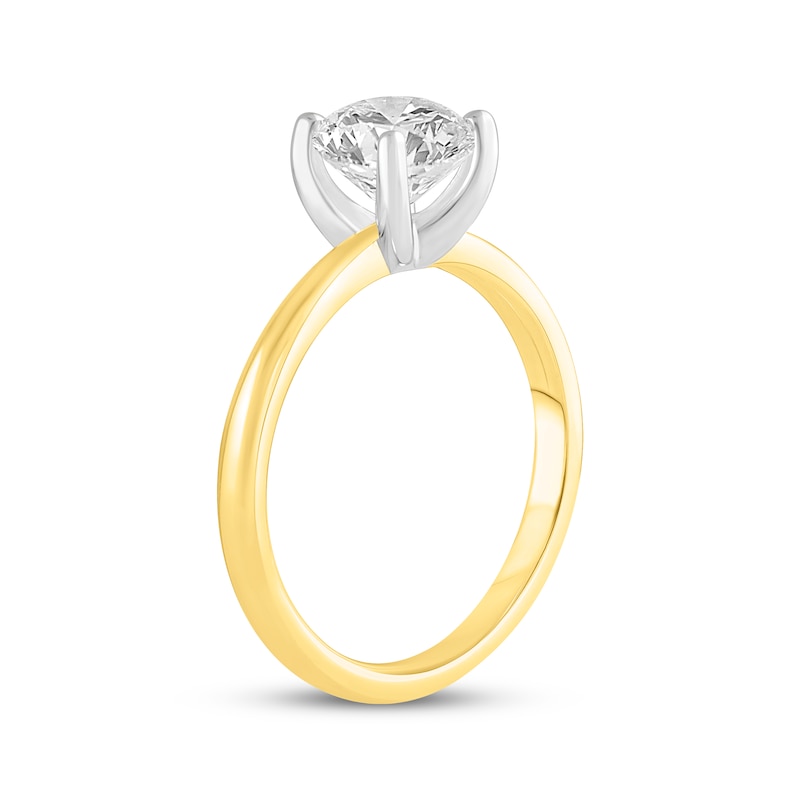 Main Image 2 of Adore Lab-Grown Diamonds Round-Cut Solitaire Engagement Ring 2 ct tw 14K Yellow Gold (F/VS2)