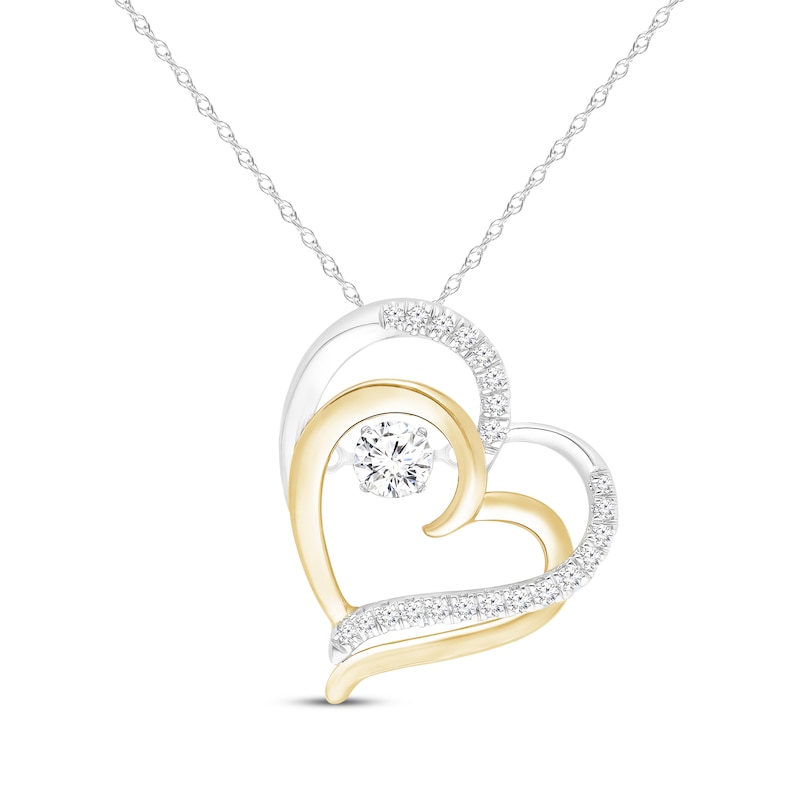 Ct Tw Kay Jewelers Heart Necklace With Diamond In The Middle