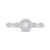 Thumbnail Image 3 of Adore Round-Cut Diamond Halo Engagement Ring 1/4 ct tw 10K White Gold