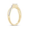 Thumbnail Image 2 of Baguette & Round-Cut Multi- Diamond Split Shank Fashion Ring 1/5 ct tw 10K Yellow Gold