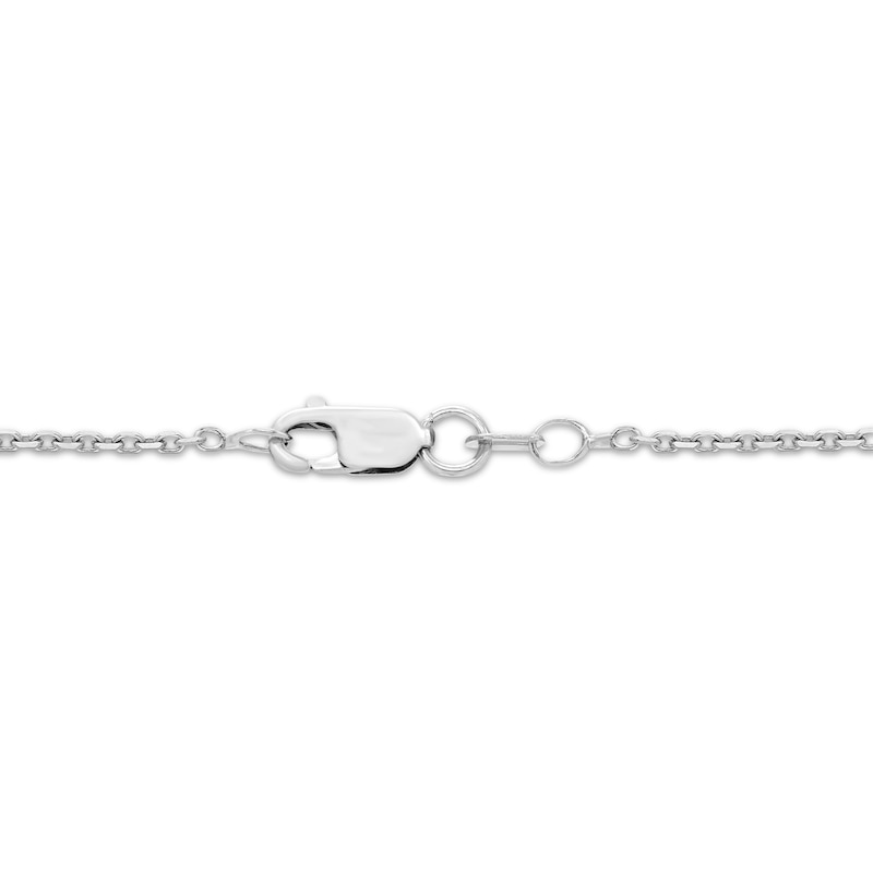 Main Image 3 of Diamond Double Heart Necklace 1/2 ct tw 10K White Gold 18"