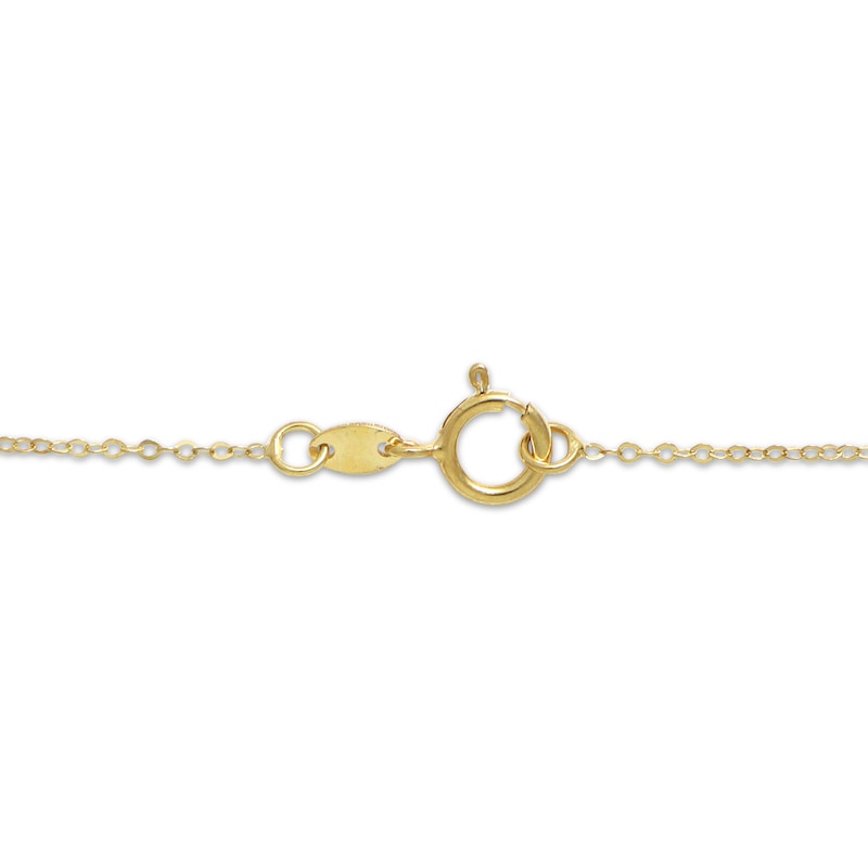 Main Image 3 of Multi-Color Enamel Cross Necklace 14K Yellow Gold 18"