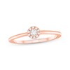 Thumbnail Image 1 of Adore Round-Cut Diamond Halo Engagement Ring 1/15 ct tw 14K Rose Gold