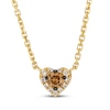 Thumbnail Image 1 of Le Vian Diamond Heart Necklace 1/6 ct tw 14K Honey Gold 19"