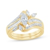 Thumbnail Image 1 of Adore Marquise-Cut Diamond Bypass Engagement Ring 1 ct tw 14K Yellow Gold