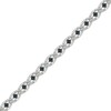Thumbnail Image 2 of Black & White Diamond Link Bracelet 1 ct tw Sterling Silver 7"