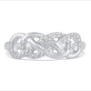 Thumbnail Image 3 of Diamond Knot Fashion Ring 1/5 ct tw Sterling Silver