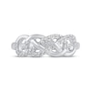 Thumbnail Image 4 of Diamond Knot Fashion Ring 1/5 ct tw Sterling Silver