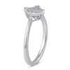 Thumbnail Image 5 of Diamond Accent Pavé Tilted Square Fashion Ring Sterling Silver