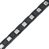 Thumbnail Image 2 of Men's Blue & Black Carbon Fiber Link Chain Bracelet Black Ion-Plated Stainless Steel & Tungsten 9"