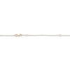 Thumbnail Image 4 of Diamond Flower Trio Necklace 1/4 ct tw 10K Yellow Gold 18"