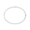 Thumbnail Image 3 of STUDIO BY KAY White Lab-Created Sapphire Pavé-Set Circle Bangle Bracelet Sterling Silver 7"