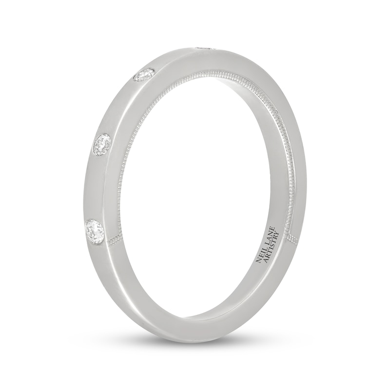Main Image 2 of Neil Lane Artistry Heritage Lab-Grown Diamond Bezel-Set Anniversary Ring 1/6 ct tw Platinum