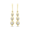 Thumbnail Image 2 of Memories Moments Magic Diamond Twist Earrings 1/5 ct tw 10K Yellow Gold