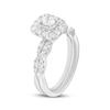 Thumbnail Image 2 of Adore Round-Cut Diamond Cushion Halo Bridal Set 3/4 ct tw 14K White Gold