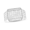 Thumbnail Image 1 of Men's Multi-Diamond Rectangle Fashion Ring 1-3/4 ct tw Sterling Silver