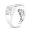 Thumbnail Image 2 of Men's Multi-Diamond Rectangle Fashion Ring 1-3/4 ct tw Sterling Silver