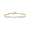 Thumbnail Image 1 of KAY Lab-Grown Diamonds Line Bracelet 1/4 ct tw 24K Yellow Gold Vermeil Sterling Silver 7.25"
