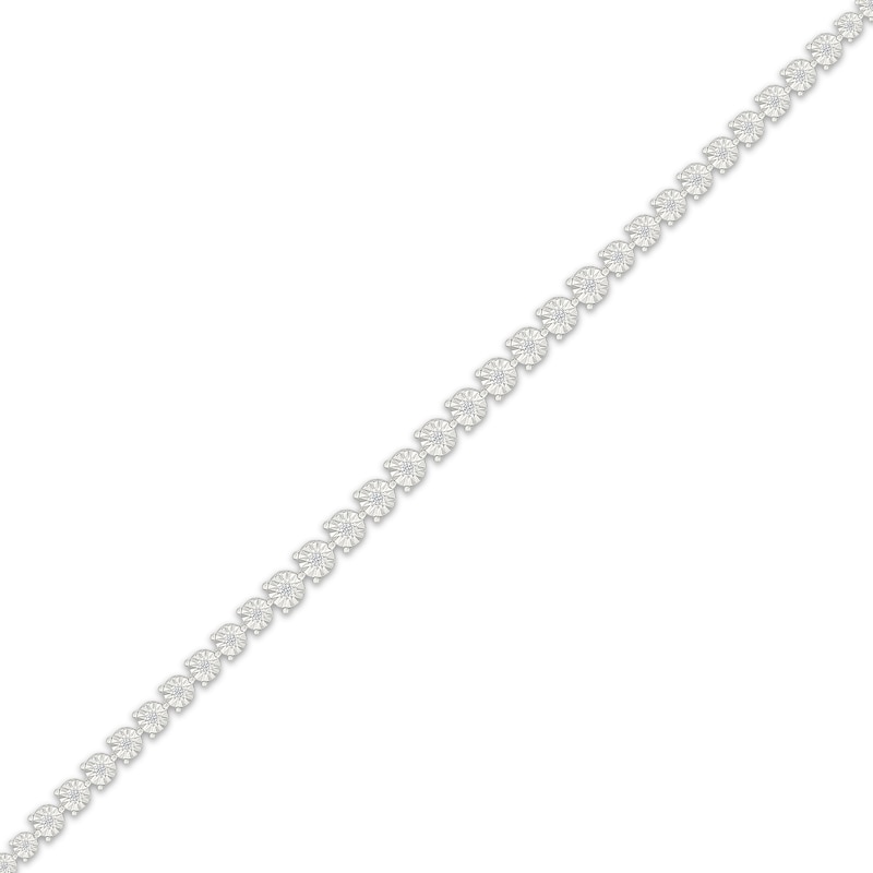 Main Image 2 of KAY Lab-Grown Diamonds Line Bracelet 1/4 ct tw 24K Yellow Gold Vermeil Sterling Silver 7.25"