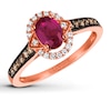 Thumbnail Image 1 of Le Vian Natural Ruby Ring 1/4 ct tw Chocolate Diamonds 14K Gold