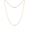 Thumbnail Image 1 of Figaro Chain Necklace 3.55mm Hollow 14K Yellow Gold 16”