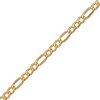 Thumbnail Image 3 of Figaro Chain Necklace 3.55mm Hollow 14K Yellow Gold 16”