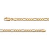 Thumbnail Image 4 of Figaro Chain Necklace 3.55mm Hollow 14K Yellow Gold 16”