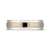 Thumbnail Image 2 of Neil Lane Men's Square-Cut Black Diamond Wedding Band 1/4 ct tw 14K Two-Tone Gold
