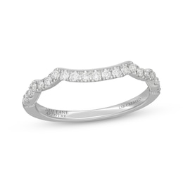 Neil Lane Artistry Lab-Grown Diamond Contoured Wedding Band 1/4 ct tw 14K White Gold