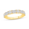 Thumbnail Image 0 of Lab-Created Diamonds by KAY Round & Emerald-Cut Anniversary Ring 2 ct tw 14K Yellow Gold