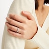 Thumbnail Image 4 of THE LEO Ideal Cut Diamond Graduated Contour Band 1/2 ct tw 14K White Gold
