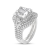 Thumbnail Image 2 of THE LEO Legacy Lab-Grown Diamond Princess-Cut Bridal Set 4-1/5 ct tw 14K White Gold