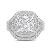 Thumbnail Image 3 of THE LEO Legacy Lab-Grown Diamond Princess-Cut Bridal Set 4-1/5 ct tw 14K White Gold
