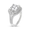 Thumbnail Image 2 of THE LEO Legacy Lab-Grown Diamond Princess-Cut Halo Engagement Ring 4 ct tw 14K White Gold